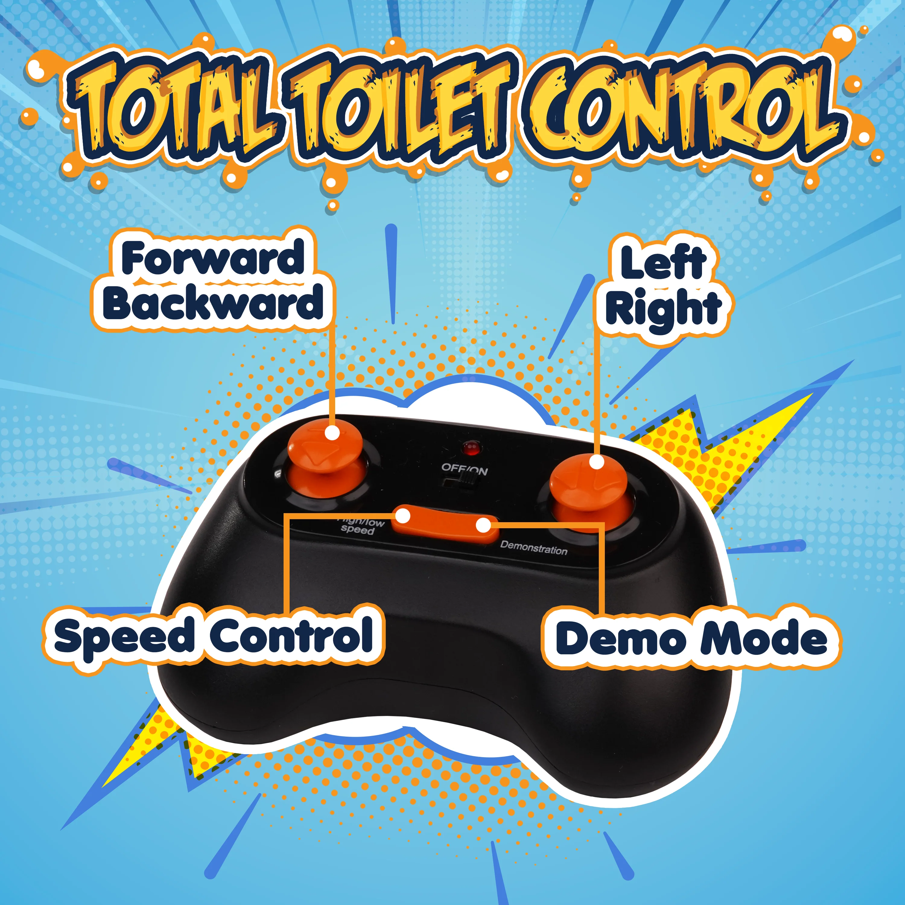 Force1 2pk Toilet Racer RC Toy - Image 3
