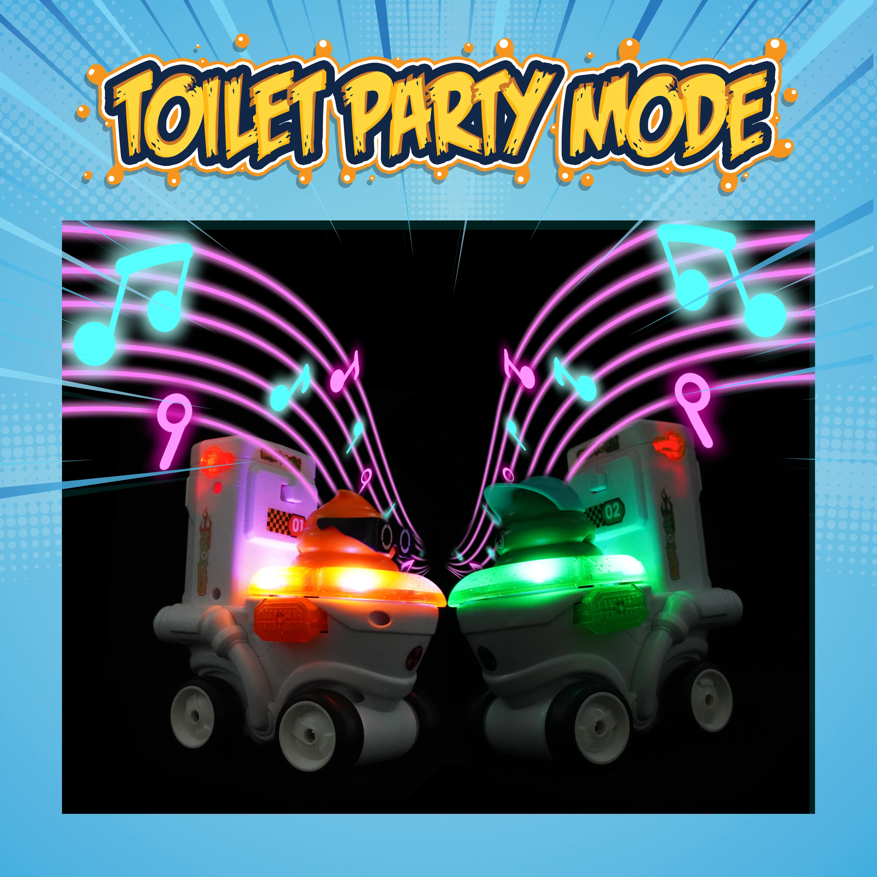 Force1 2pk Toilet Racer RC Toy - Image 5