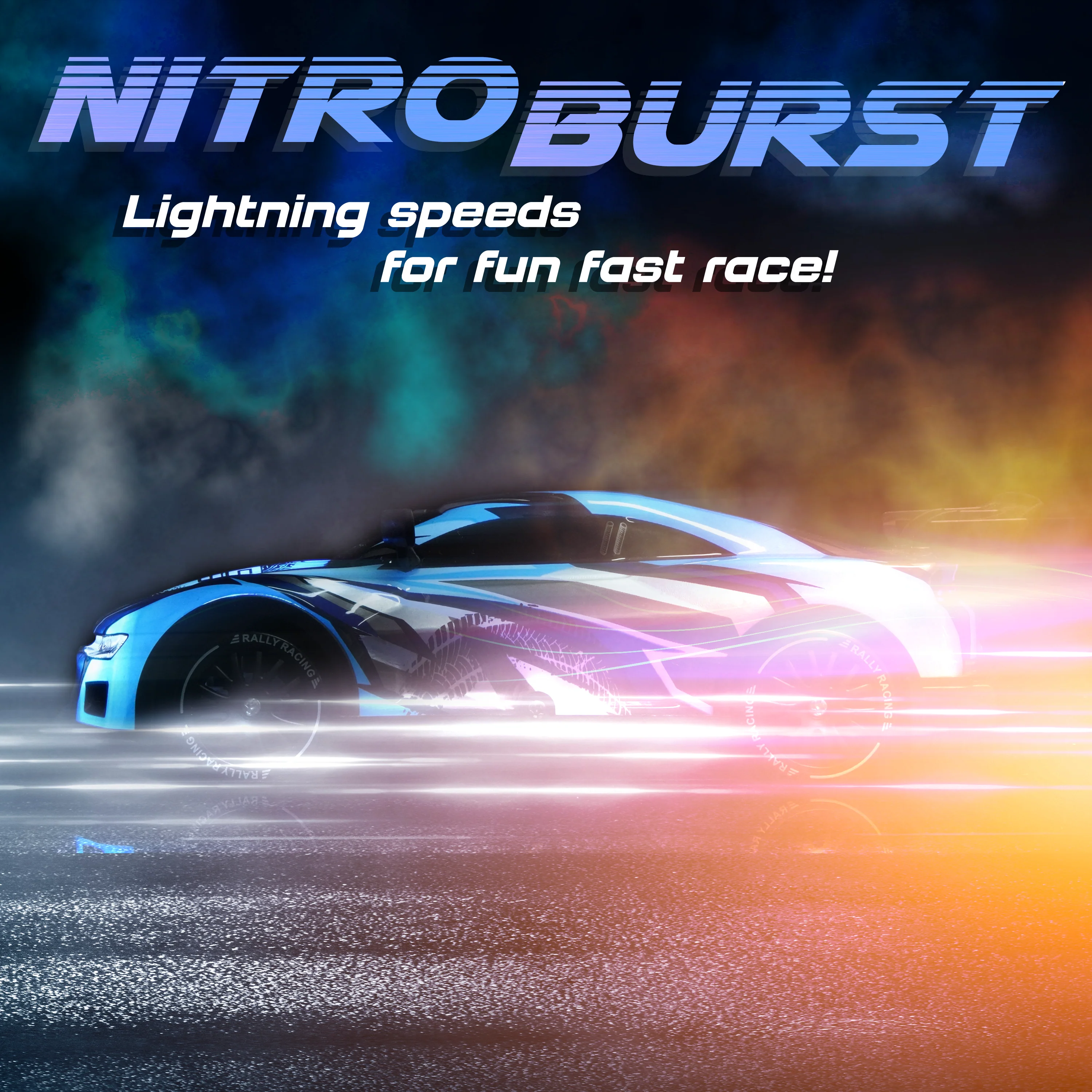 Force1 High-Speed Drift RC Car – Blue - Image 3
