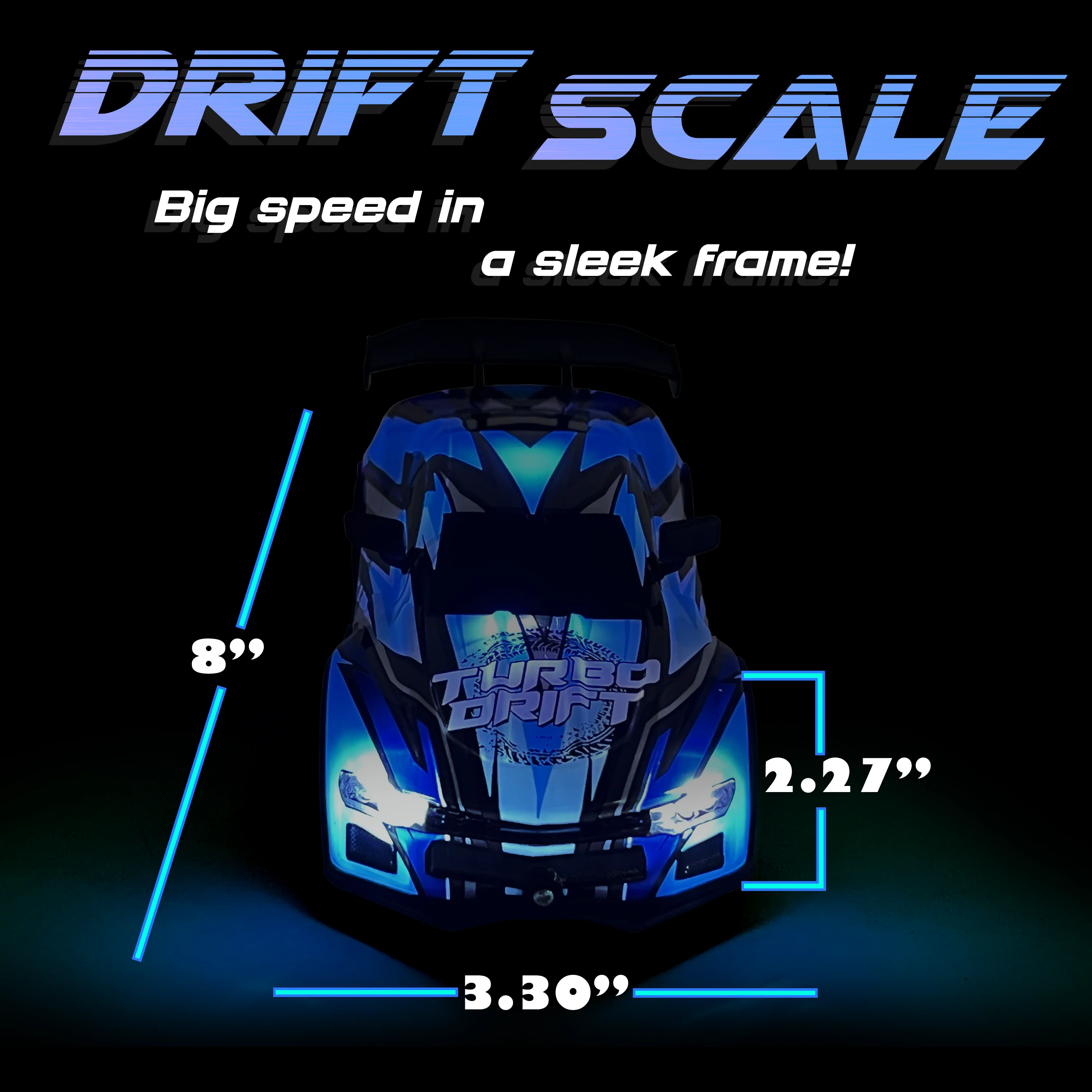 Force1 High-Speed Drift RC Car – Blue - Image 6
