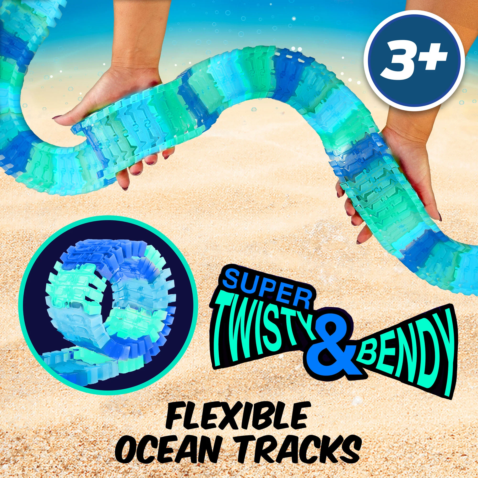 USA Toyz Ocean Race Tracks for Kids- 265pk - Image 6