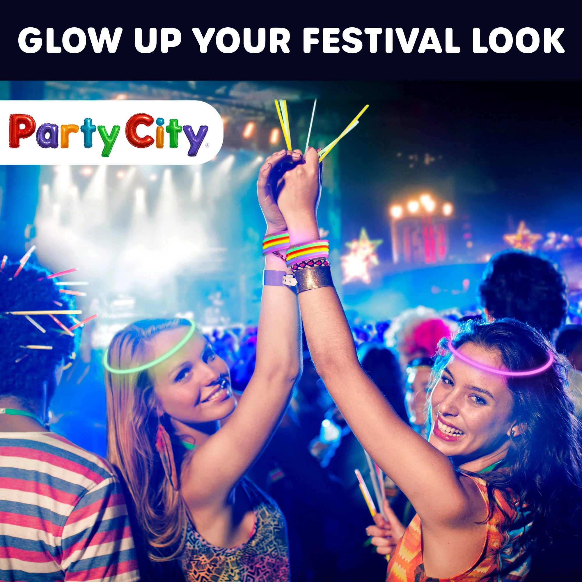Party City 8" Bendable Glow Sticks Bulk Party Pack - 400pk - Image 7