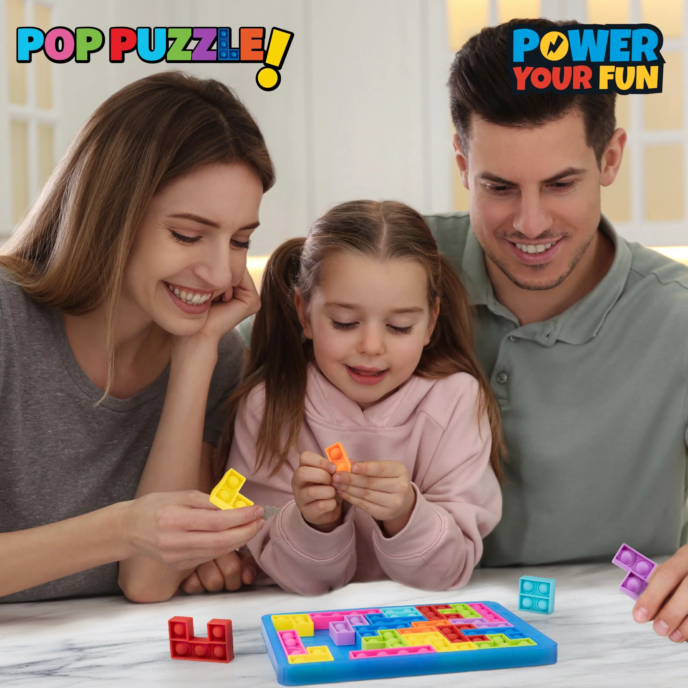Power Your Fun 27pc Pop Puzzle Popper Fidget Game - Image 7