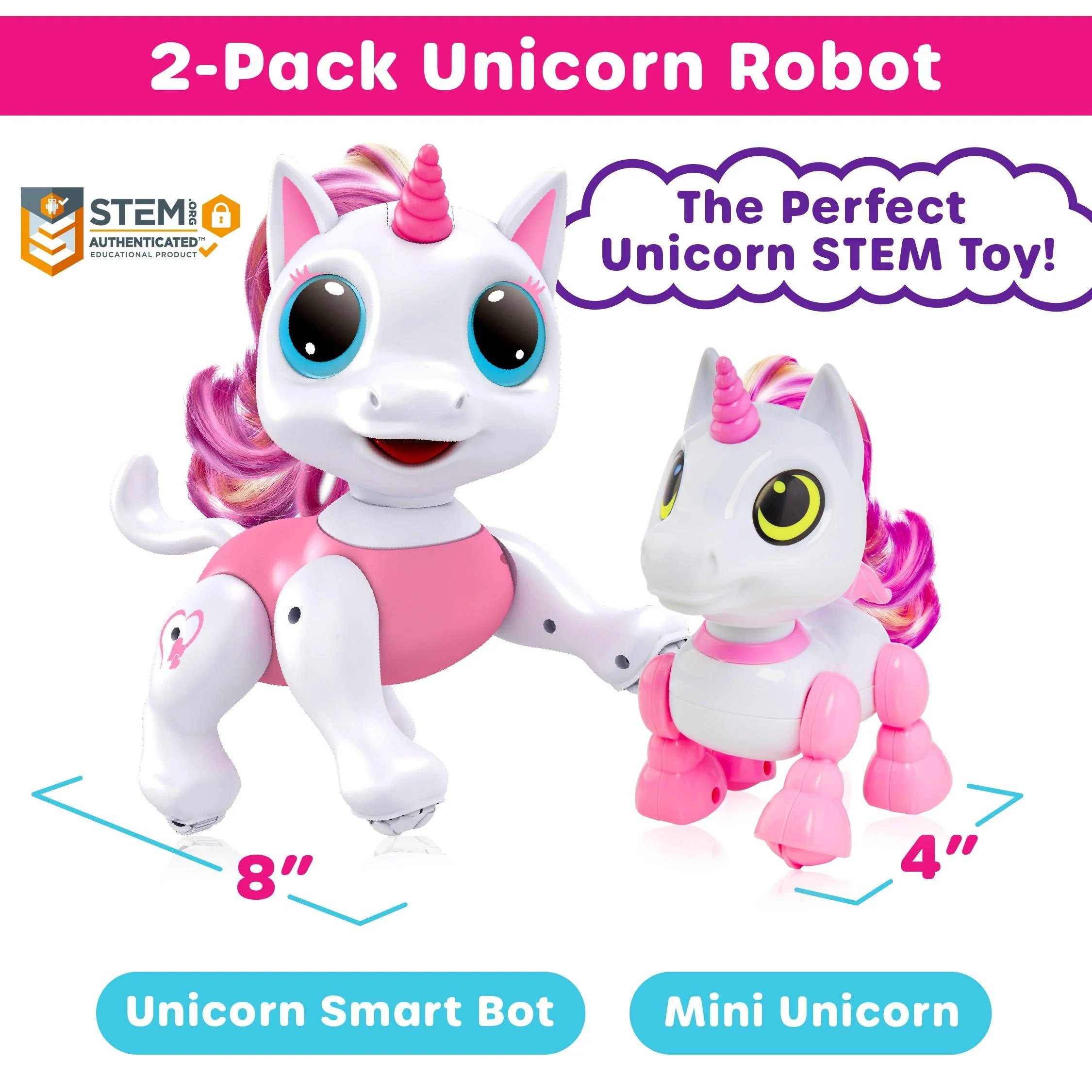 Power Your Fun Robo Pets Unicorn Toys 2pk - Image 5