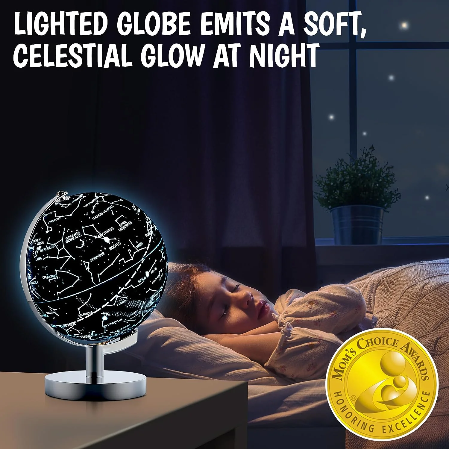 USA Toyz Illuminated Globe for Kids Learning - 7.2" Diameter - Image 4